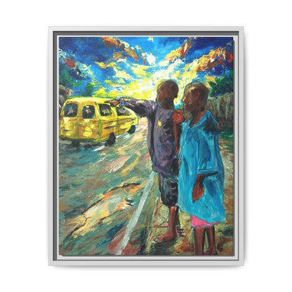Framed Matte Canvas Print — La Verite (The Truth)