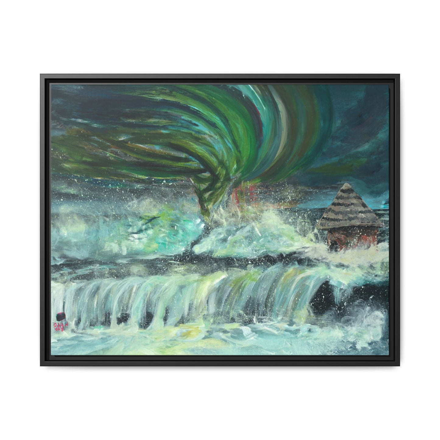 Framed Matte Canvas Print - Au Dela De Notre Souffrance (Beyond our Suffering)