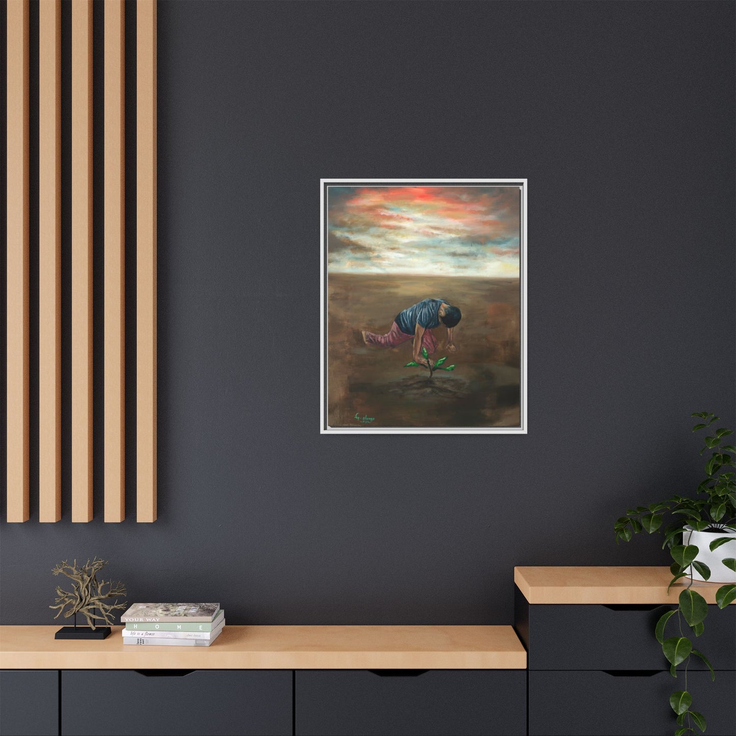 Framed Matte Canvas Print - L’espoir (Hope)