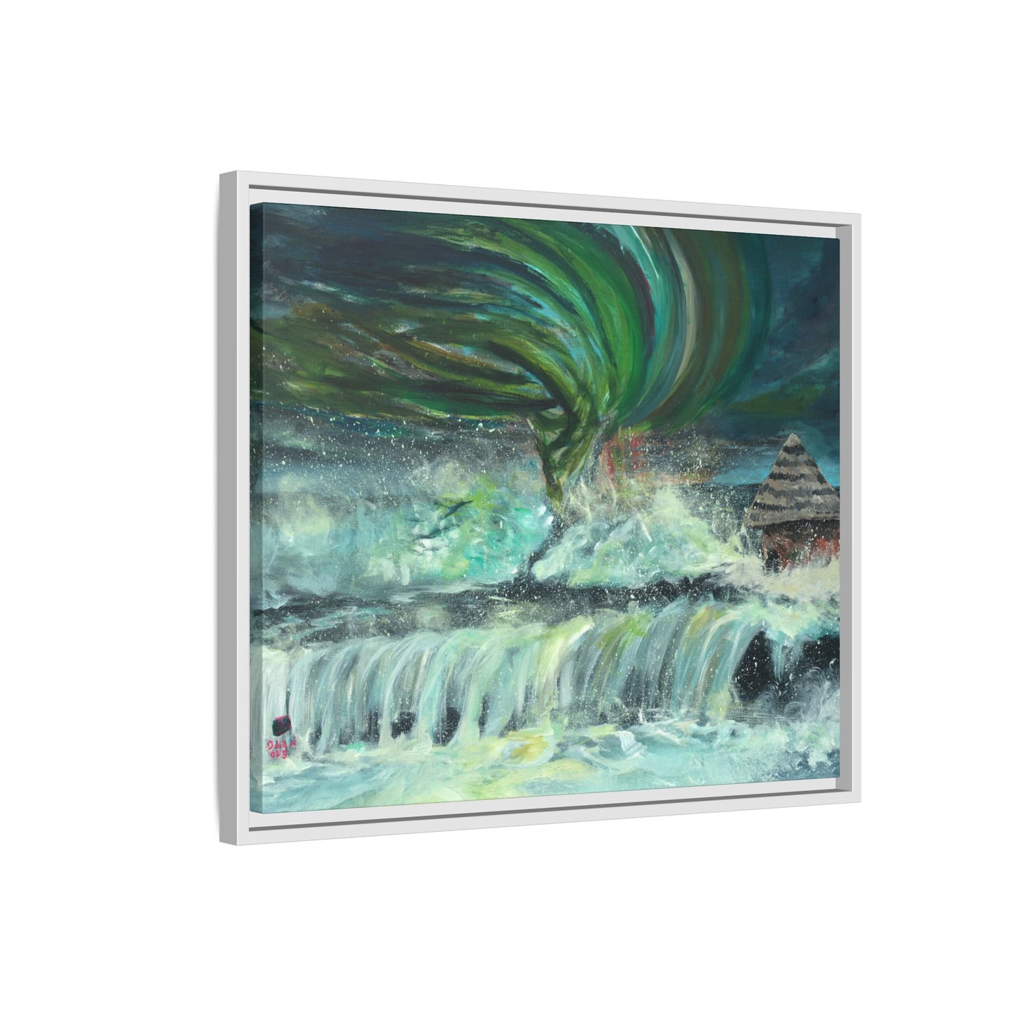 Framed Matte Canvas Print - Au Dela De Notre Souffrance (Beyond our Suffering)