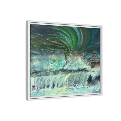 Framed Matte Canvas Print - Au Dela De Notre Souffrance (Beyond our Suffering)