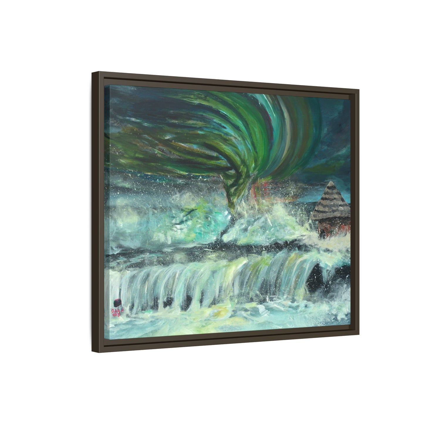 Framed Matte Canvas Print - Au Dela De Notre Souffrance (Beyond our Suffering)