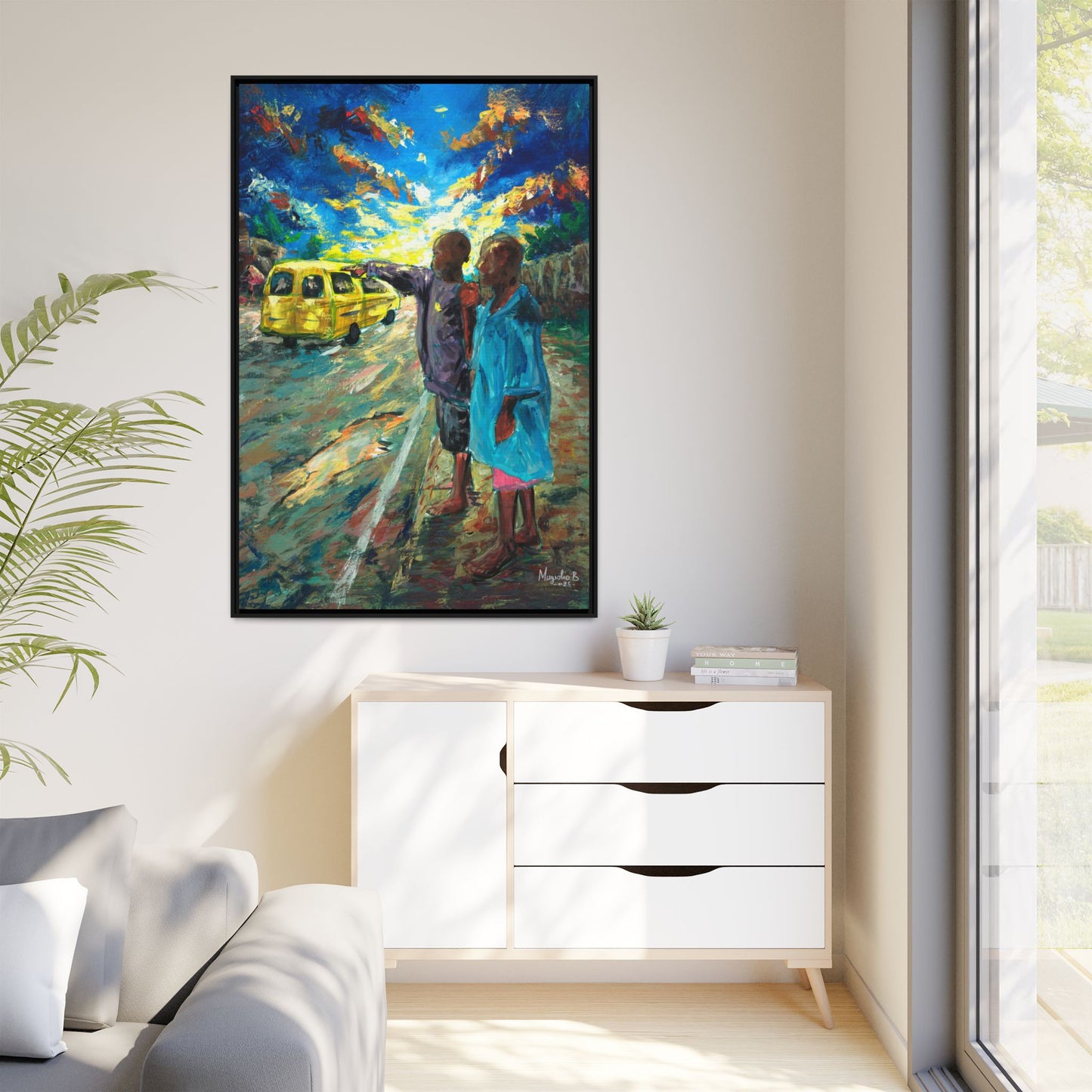 Framed Matte Canvas Print — La Verite (The Truth)