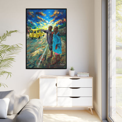 Framed Matte Canvas Print — La Verite (The Truth)