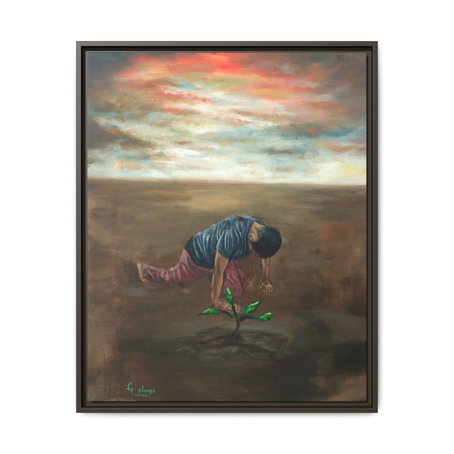Framed Matte Canvas Print - L’espoir (Hope)