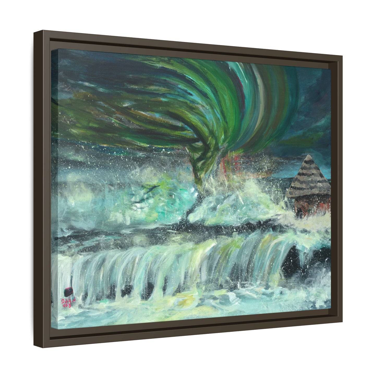 Framed Matte Canvas Print - Au Dela De Notre Souffrance (Beyond our Suffering)