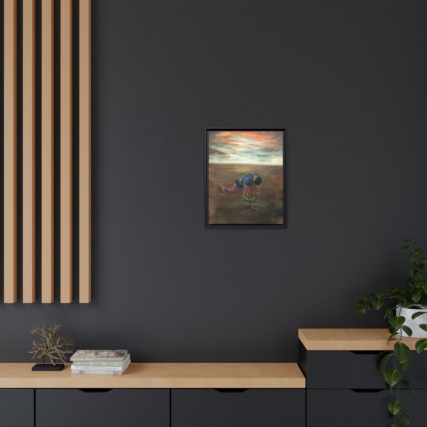 Framed Matte Canvas Print - L’espoir (Hope)