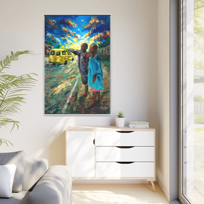 Framed Matte Canvas Print — La Verite (The Truth)
