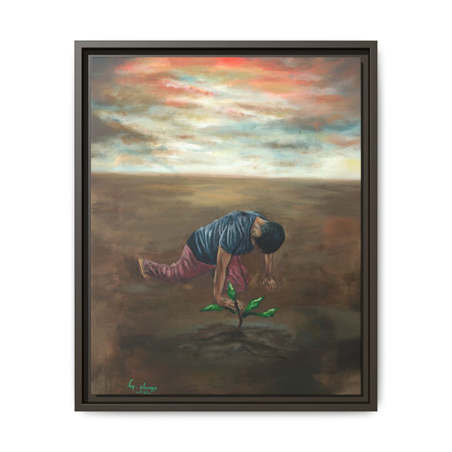 Framed Matte Canvas Print - L’espoir (Hope)