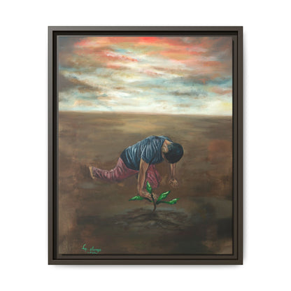 Framed Matte Canvas Print - L’espoir (Hope)