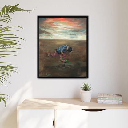 Framed Matte Canvas Print - L’espoir (Hope)