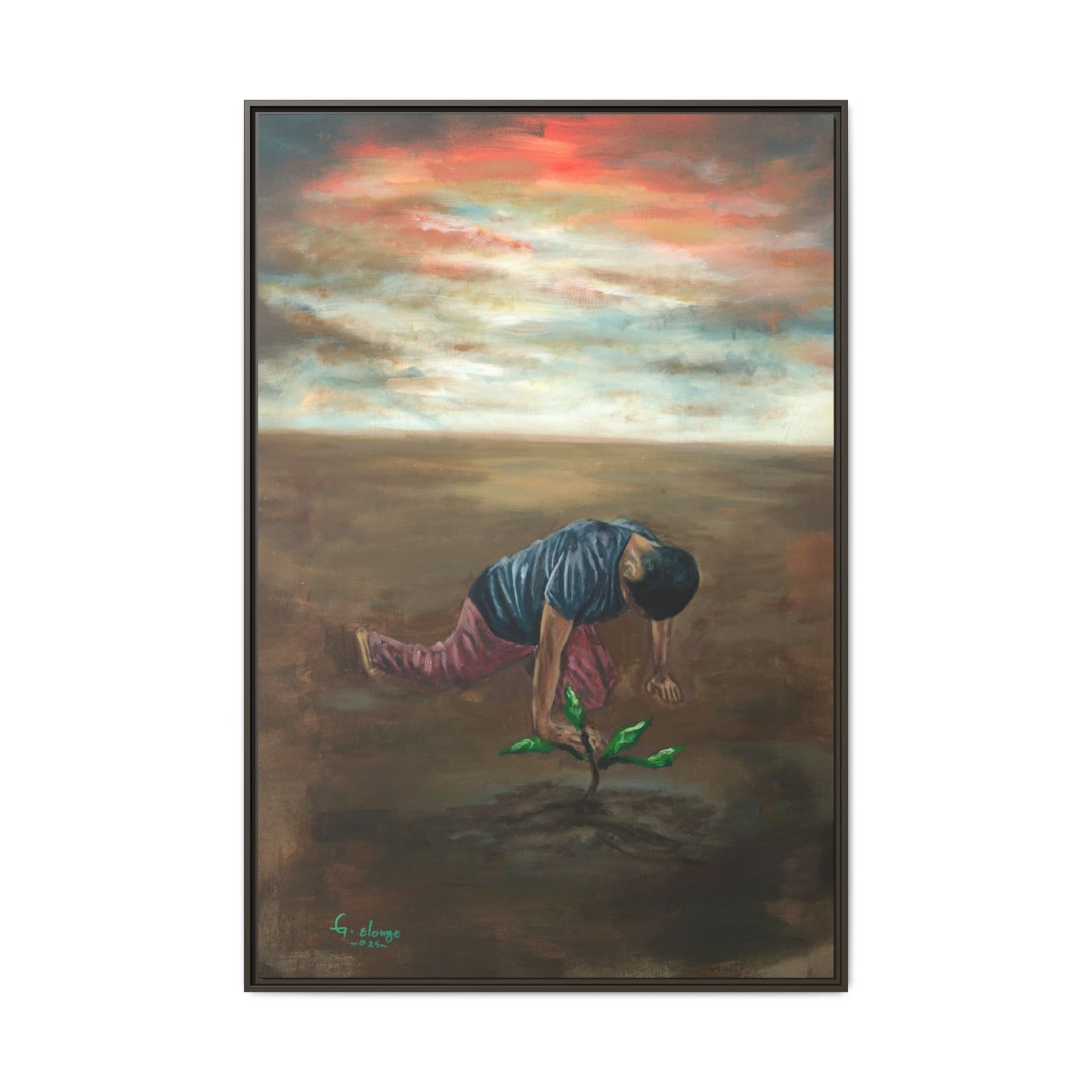 Framed Matte Canvas Print - L’espoir (Hope)