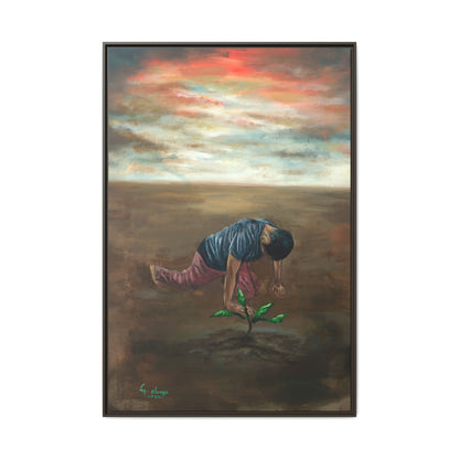 Framed Matte Canvas Print - L’espoir (Hope)
