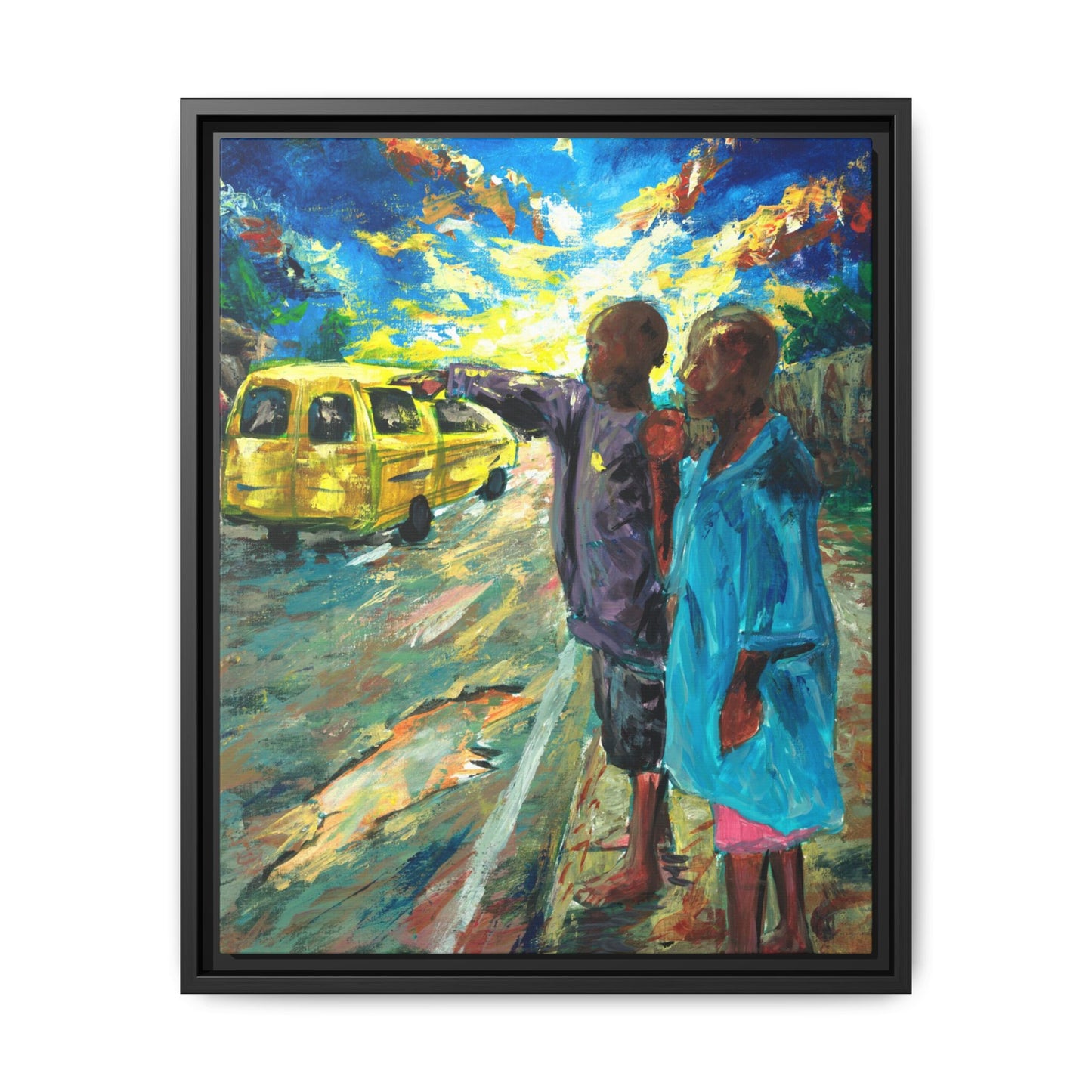 Framed Matte Canvas Print — La Verite (The Truth)