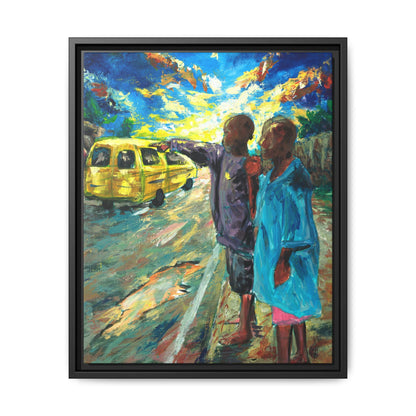Framed Matte Canvas Print — La Verite (The Truth)