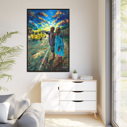 Framed Matte Canvas Print — La Verite (The Truth)