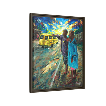 Framed Matte Canvas Print — La Verite (The Truth)