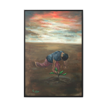Framed Matte Canvas Print - L’espoir (Hope)