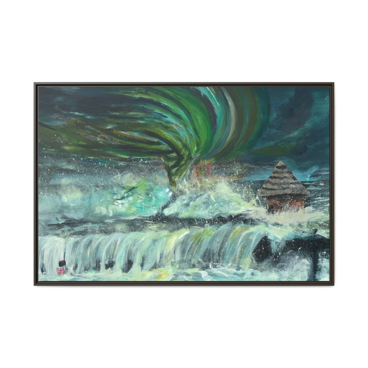 Framed Matte Canvas Print - Au Dela De Notre Souffrance (Beyond our Suffering)
