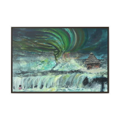 Framed Matte Canvas Print - Au Dela De Notre Souffrance (Beyond our Suffering)