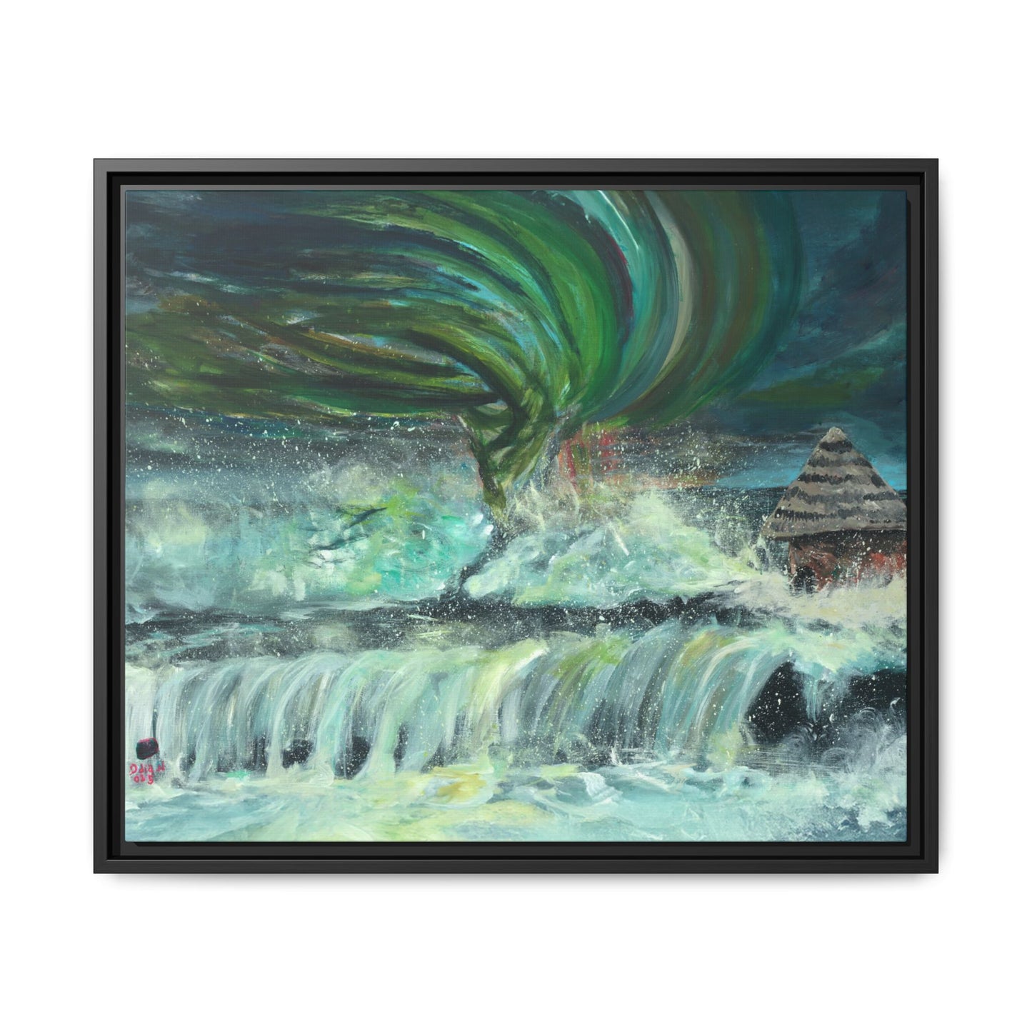 Framed Matte Canvas Print - Au Dela De Notre Souffrance (Beyond our Suffering)