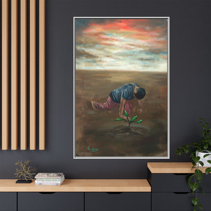 Framed Matte Canvas Print - L’espoir (Hope)