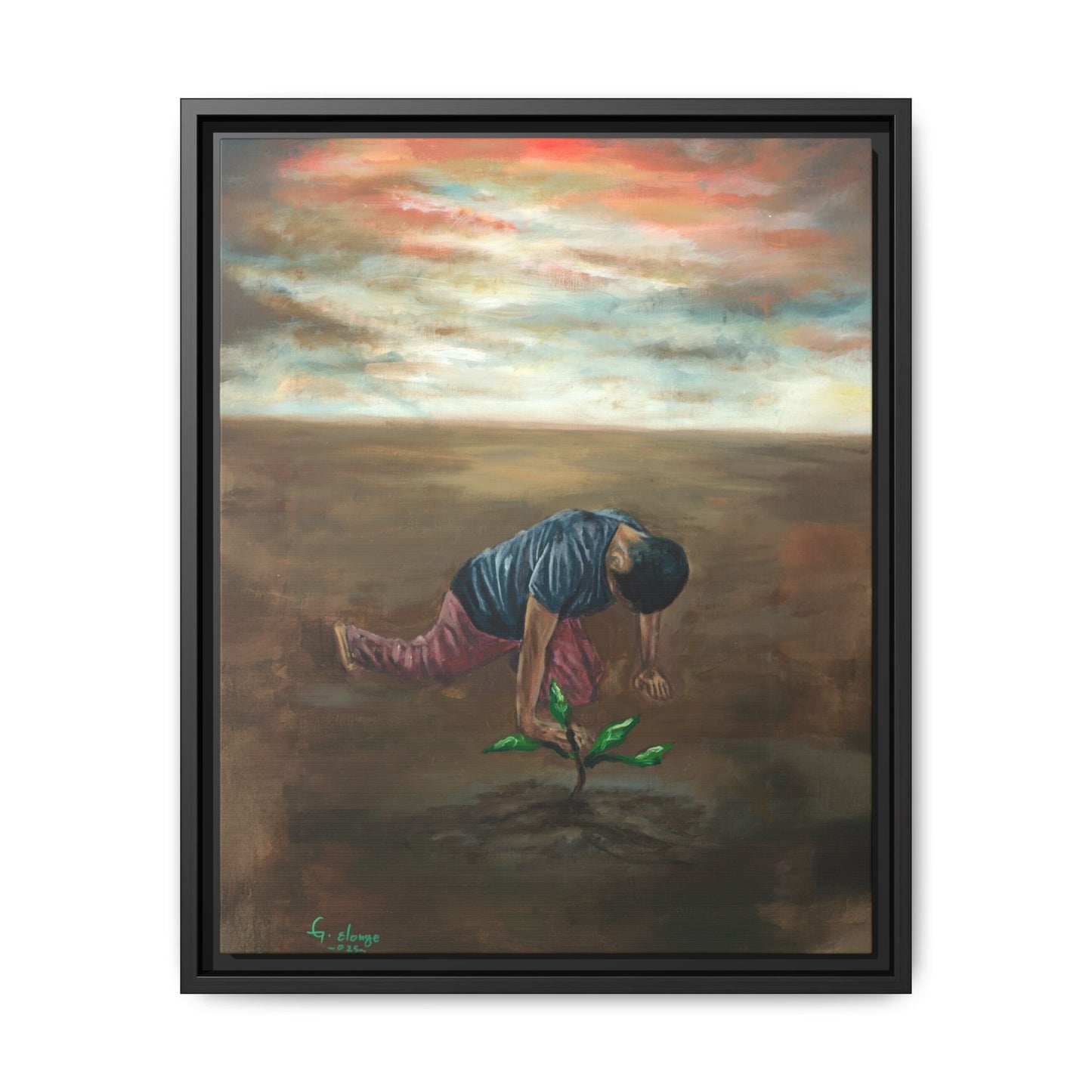 Framed Matte Canvas Print - L’espoir (Hope)