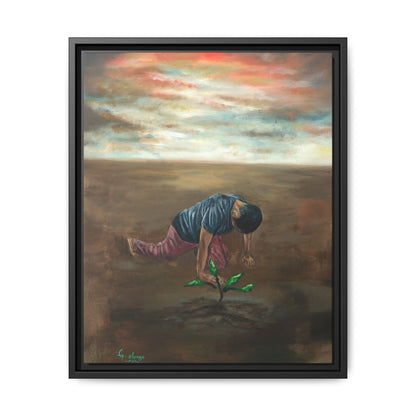 Framed Matte Canvas Print - L’espoir (Hope)