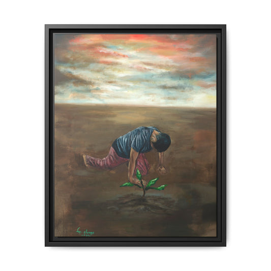 Framed Matte Canvas Print - L’espoir (Hope)