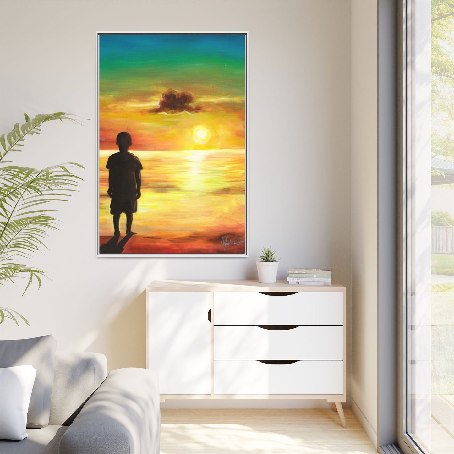 Framed Matte Canvas Print - Espoir (Hope)