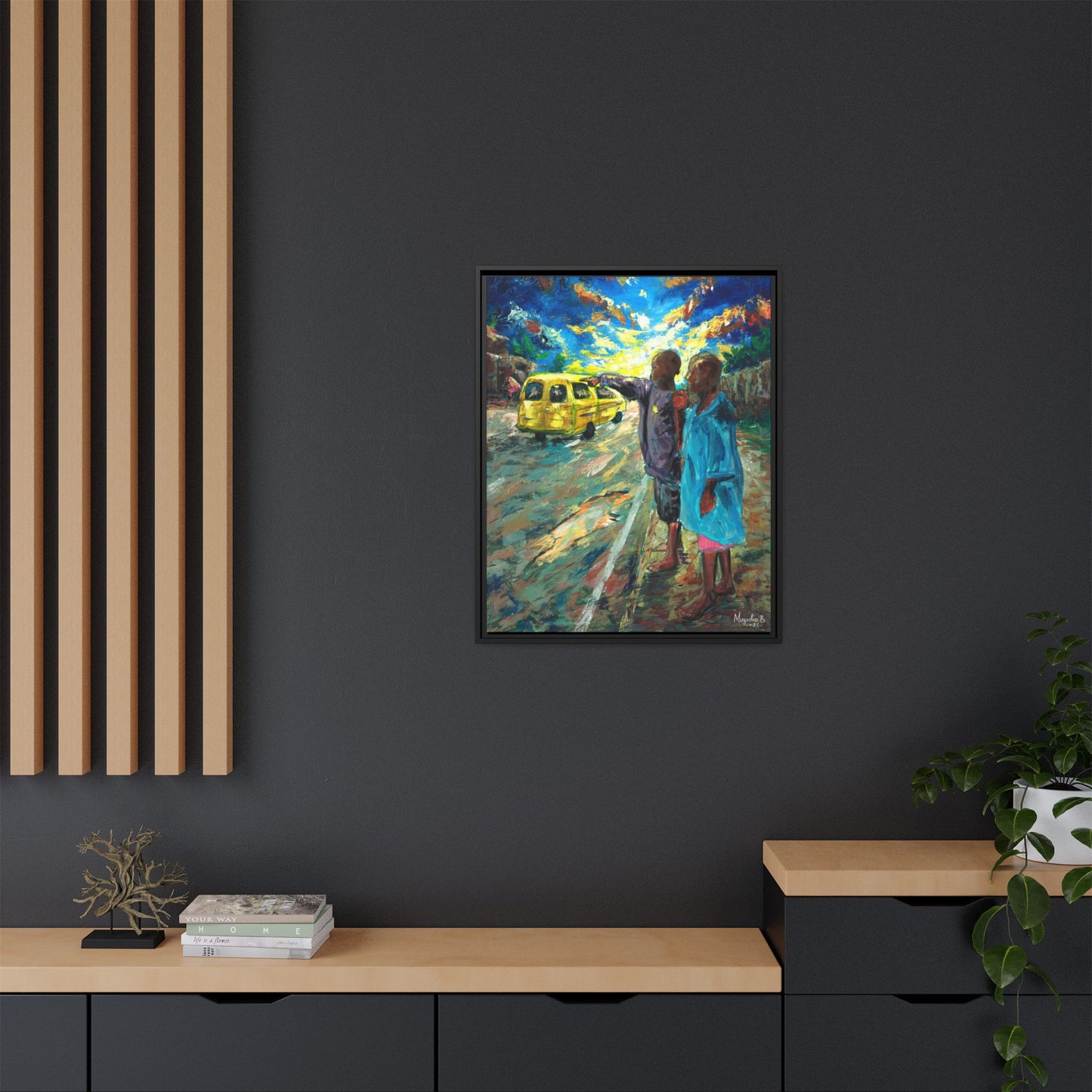 Framed Matte Canvas Print — La Verite (The Truth)