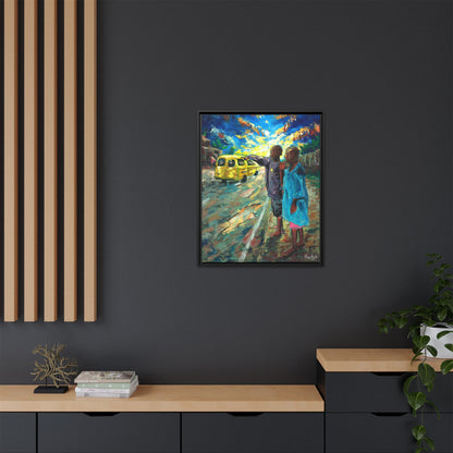 Framed Matte Canvas Print — La Verite (The Truth)