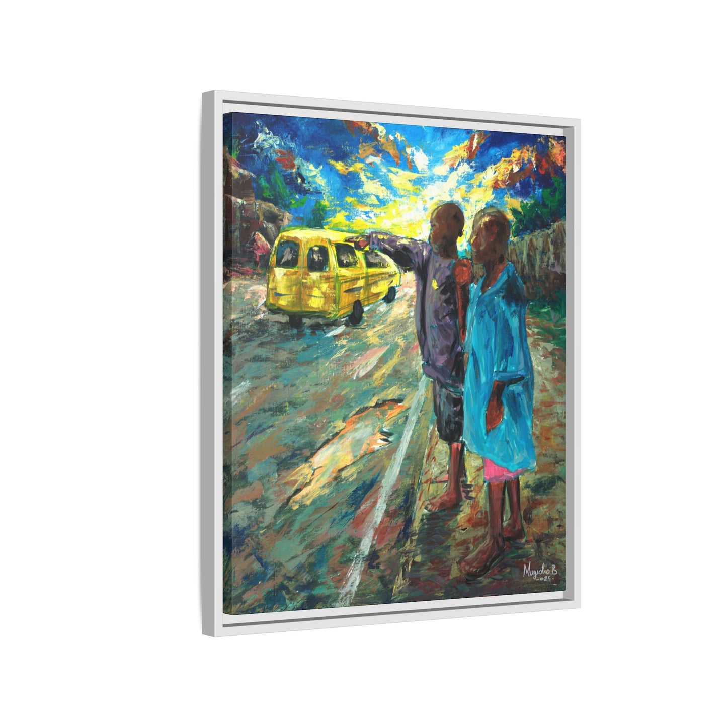 Framed Matte Canvas Print — La Verite (The Truth)