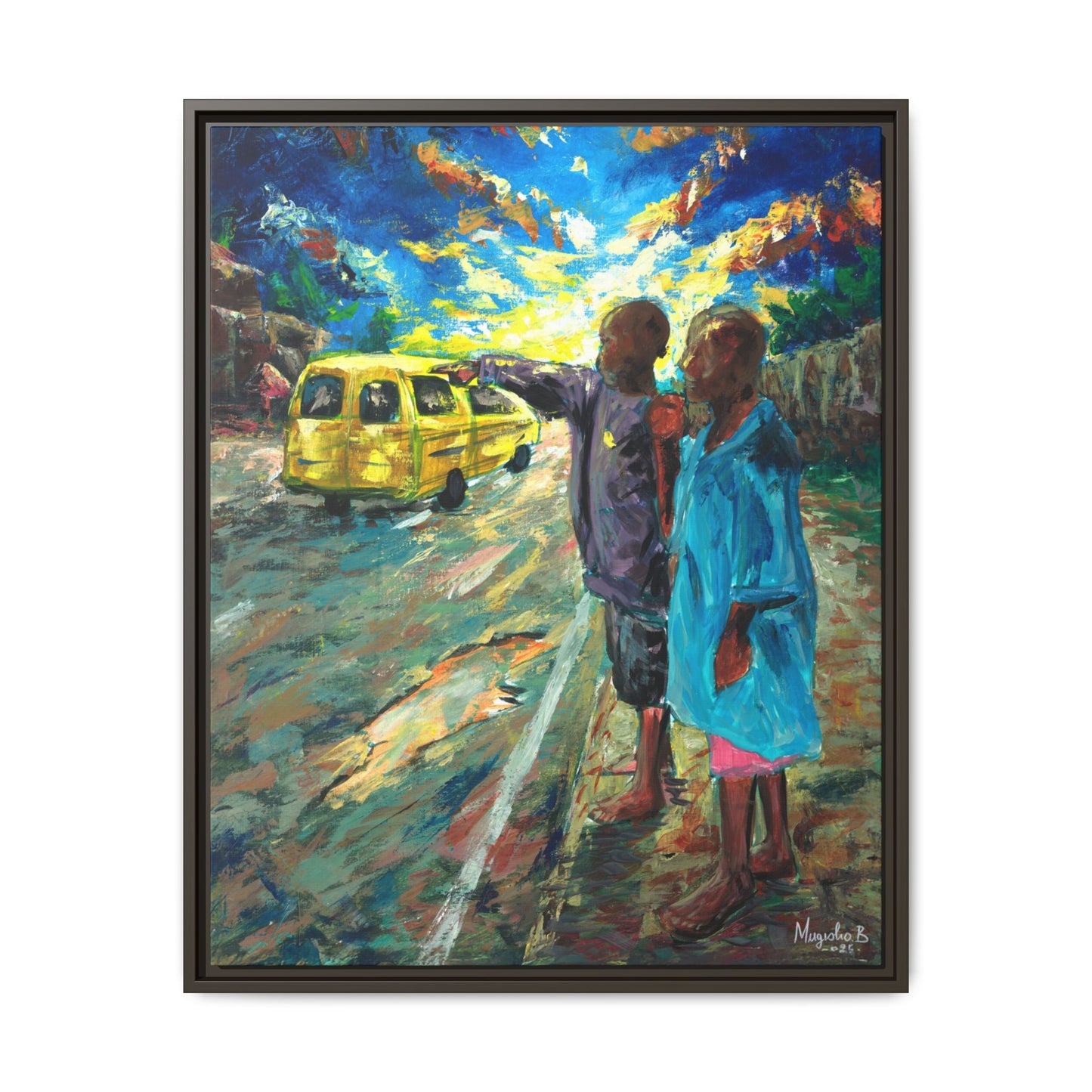 Framed Matte Canvas Print — La Verite (The Truth)