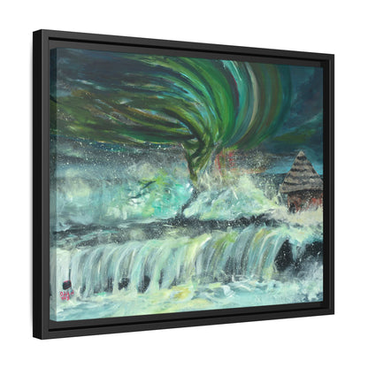 Framed Matte Canvas Print - Au Dela De Notre Souffrance (Beyond our Suffering)