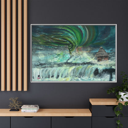 Framed Matte Canvas Print - Au Dela De Notre Souffrance (Beyond our Suffering)