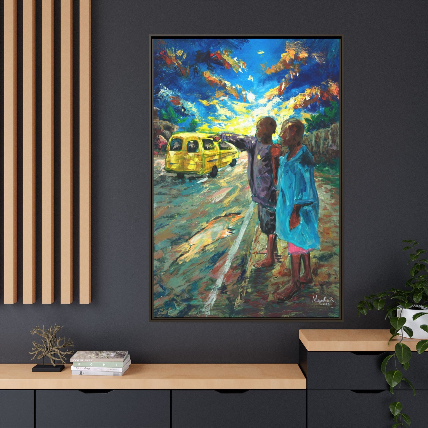 Framed Matte Canvas Print — La Verite (The Truth)