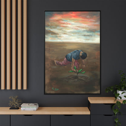 Framed Matte Canvas Print - L’espoir (Hope)