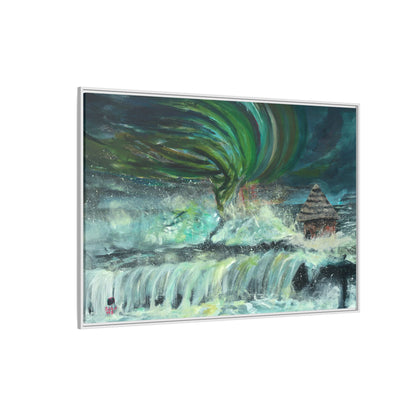 Framed Matte Canvas Print - Au Dela De Notre Souffrance (Beyond our Suffering)