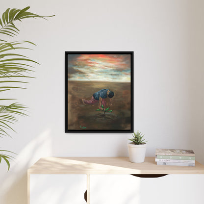 Framed Matte Canvas Print - L’espoir (Hope)
