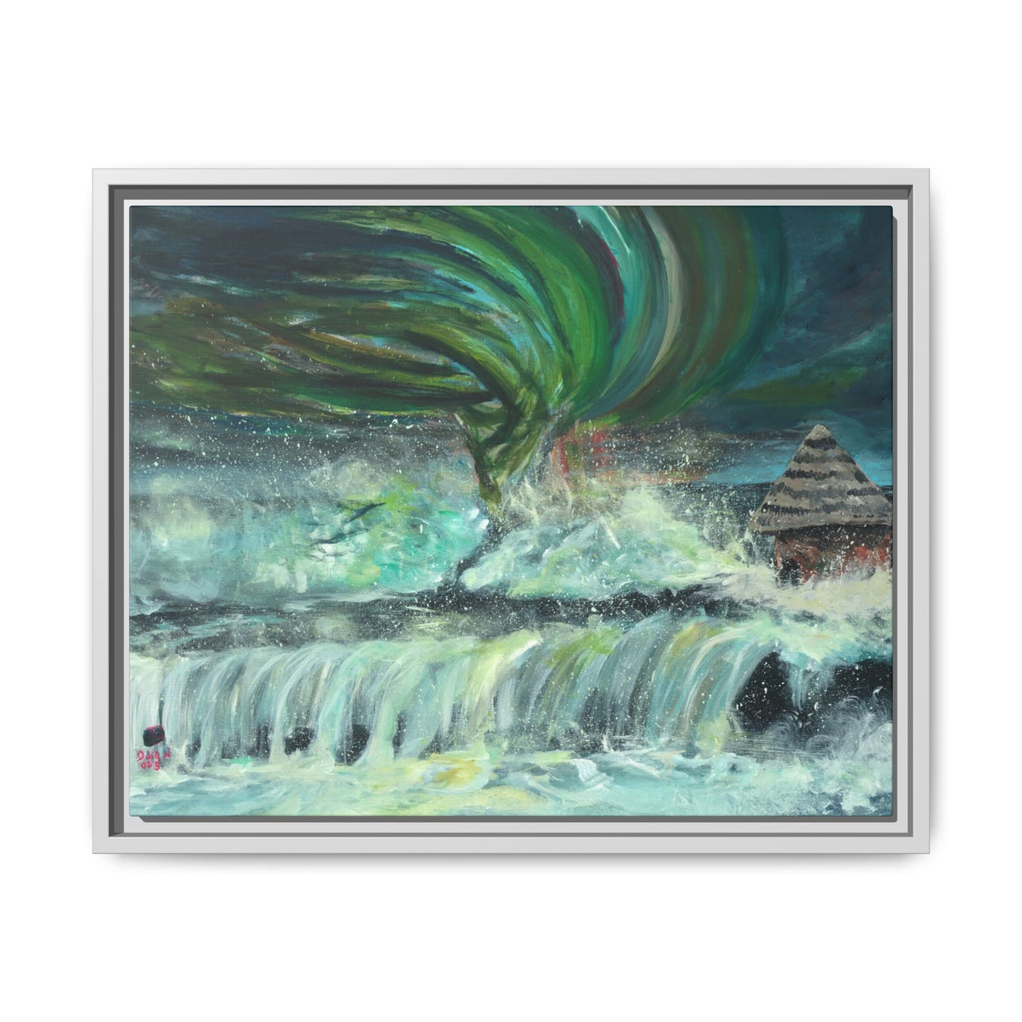 Framed Matte Canvas Print - Au Dela De Notre Souffrance (Beyond our Suffering)