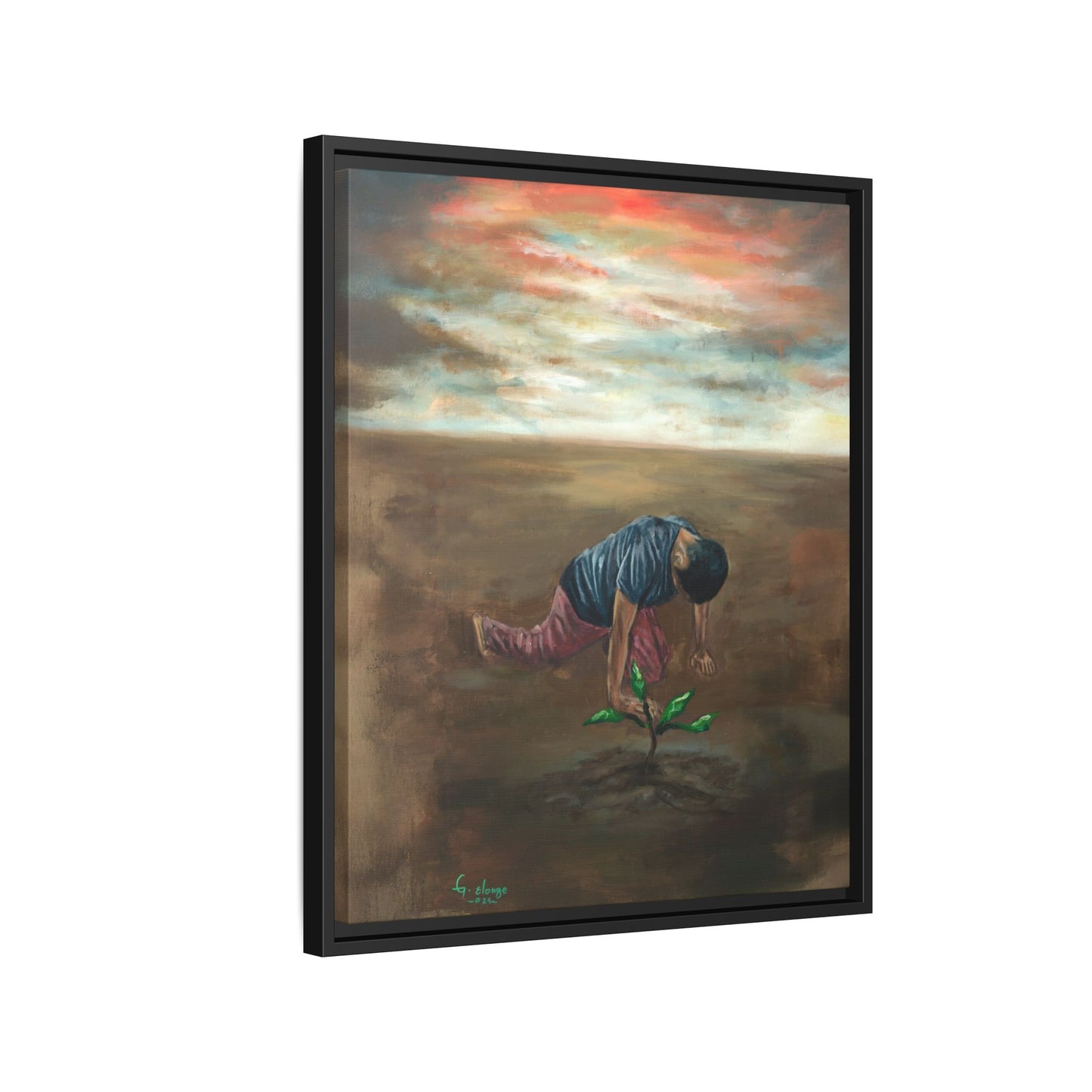 Framed Matte Canvas Print - L’espoir (Hope)