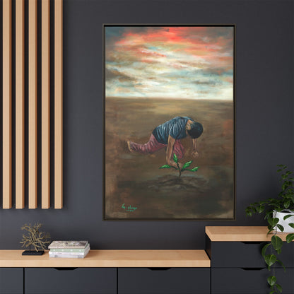 Framed Matte Canvas Print - L’espoir (Hope)