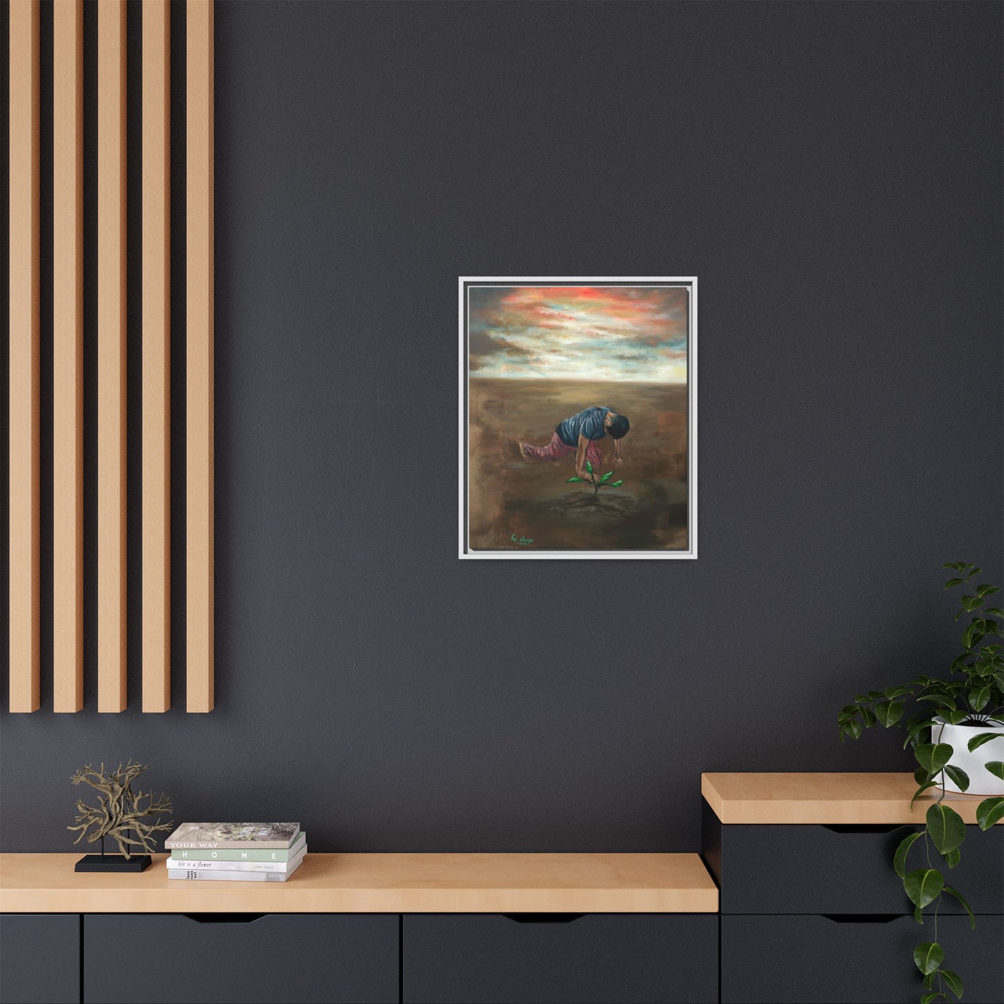 Framed Matte Canvas Print - L’espoir (Hope)