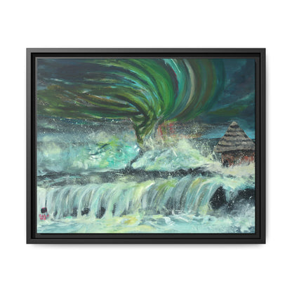Framed Matte Canvas Print - Au Dela De Notre Souffrance (Beyond our Suffering)