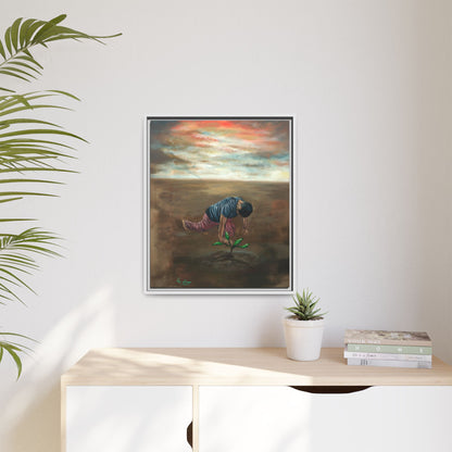 Framed Matte Canvas Print - L’espoir (Hope)