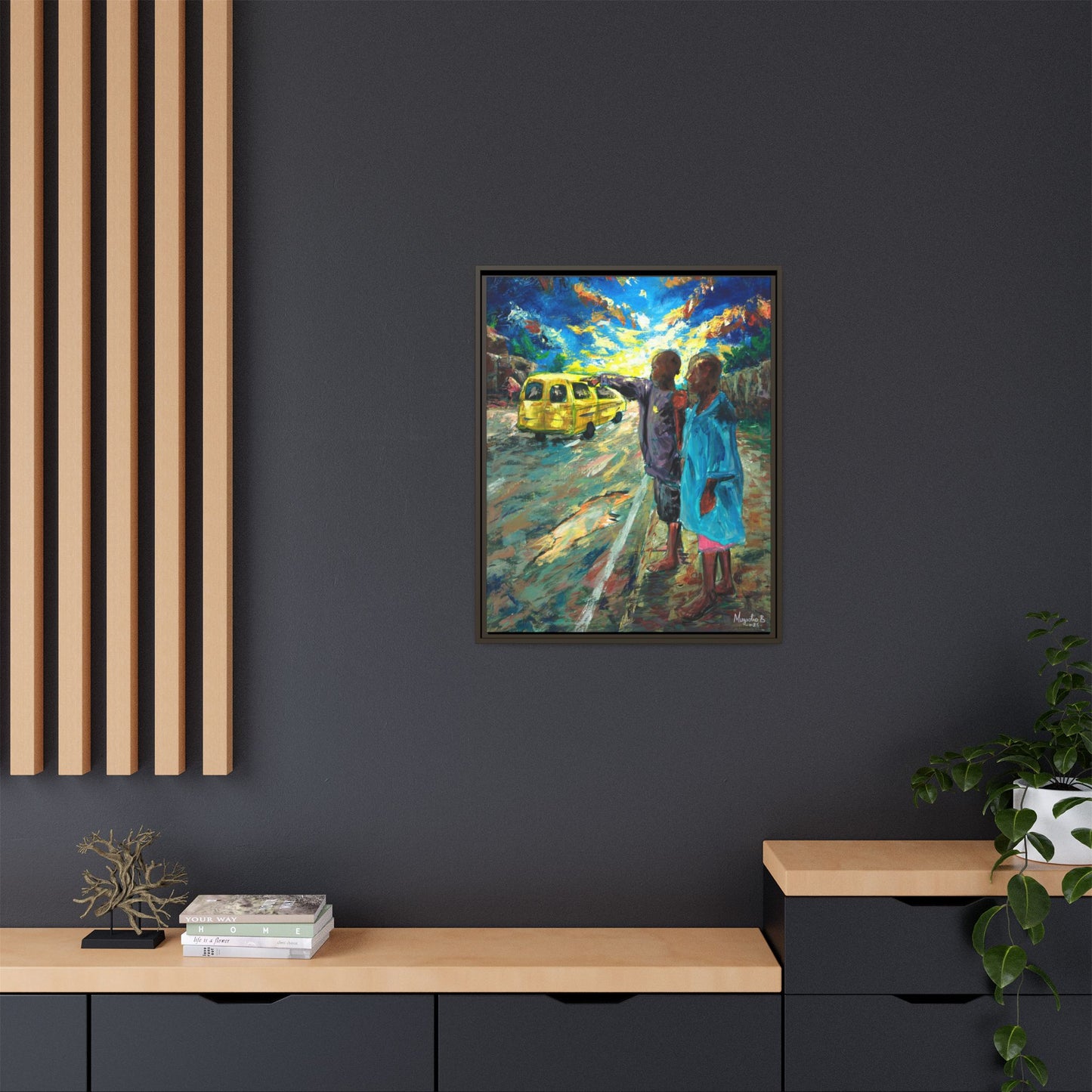 Framed Matte Canvas Print — La Verite (The Truth)