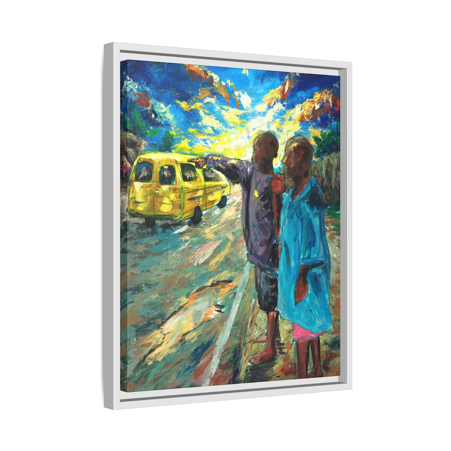 Framed Matte Canvas Print — La Verite (The Truth)