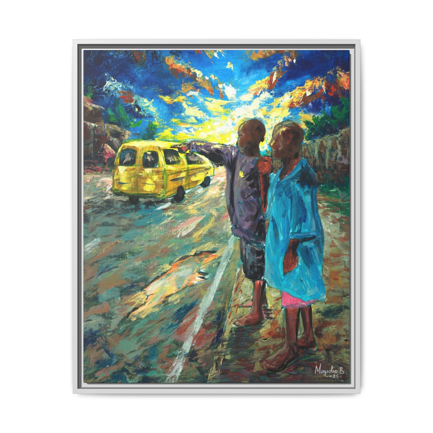 Framed Matte Canvas Print — La Verite (The Truth)