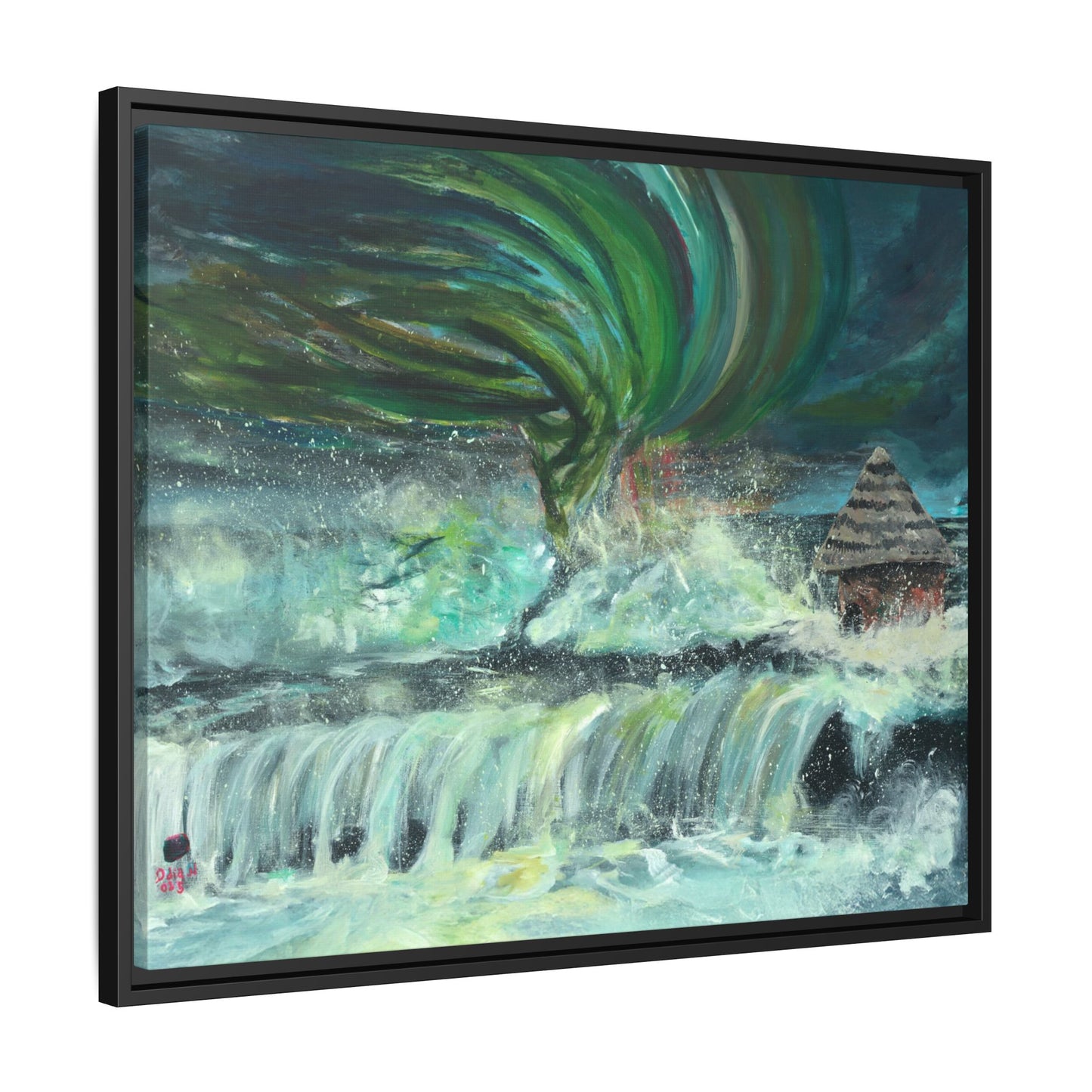 Framed Matte Canvas Print - Au Dela De Notre Souffrance (Beyond our Suffering)